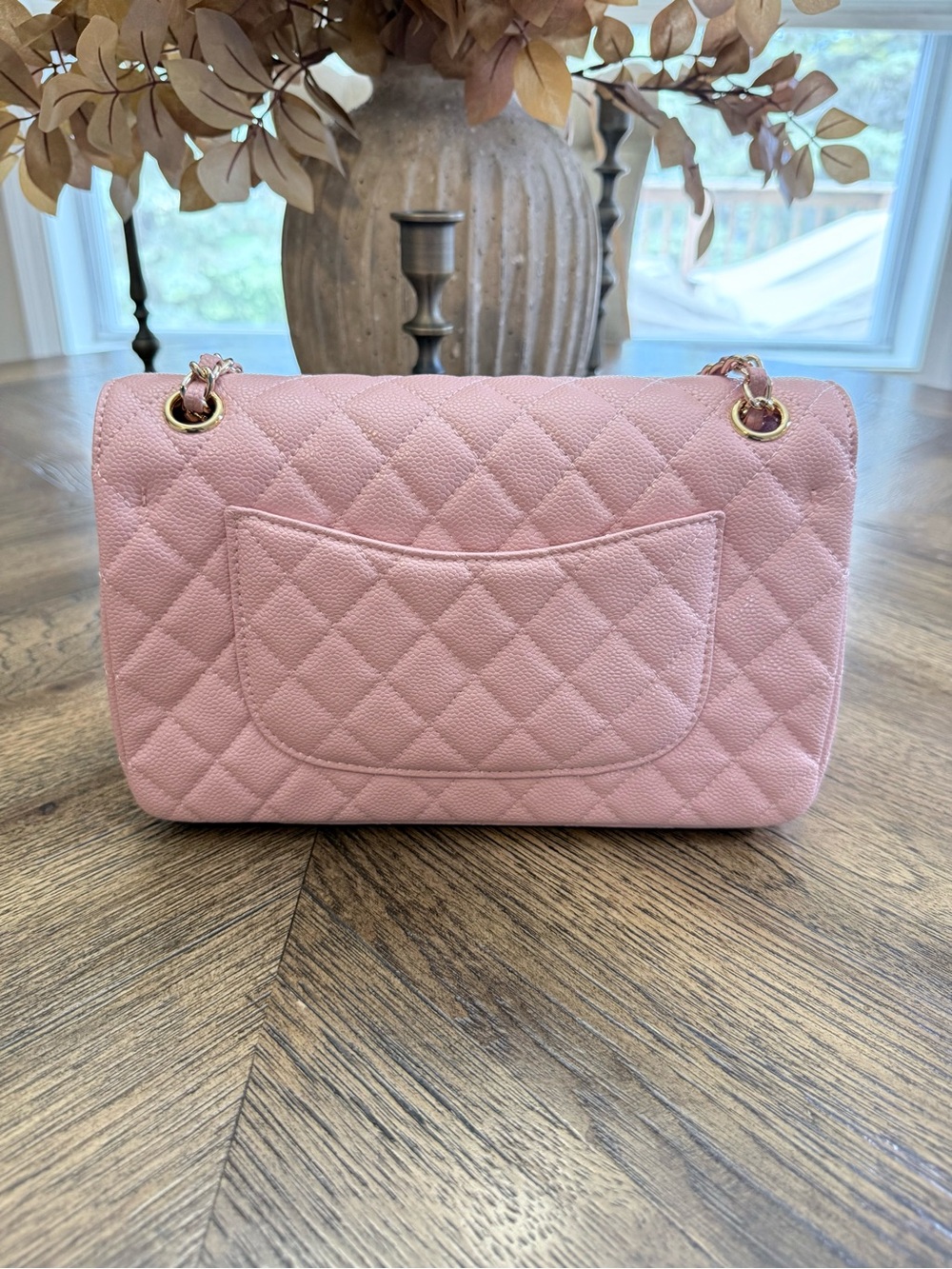 CC “MASTER” Classic Quilted Pink Shoulder Bag